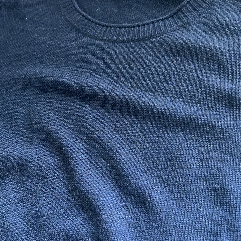 Jenni Kayne Navy Crewneck Everyday Sweater - M - Picture 6 of 8
